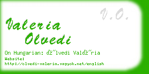 valeria olvedi business card